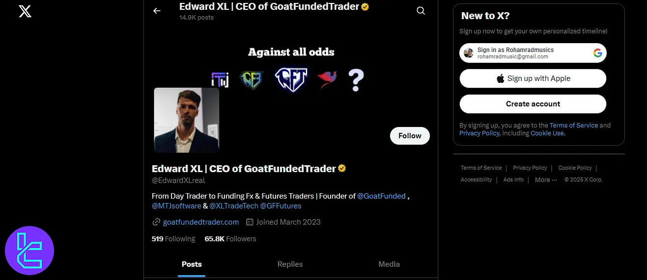 Goat funded Trader CEO