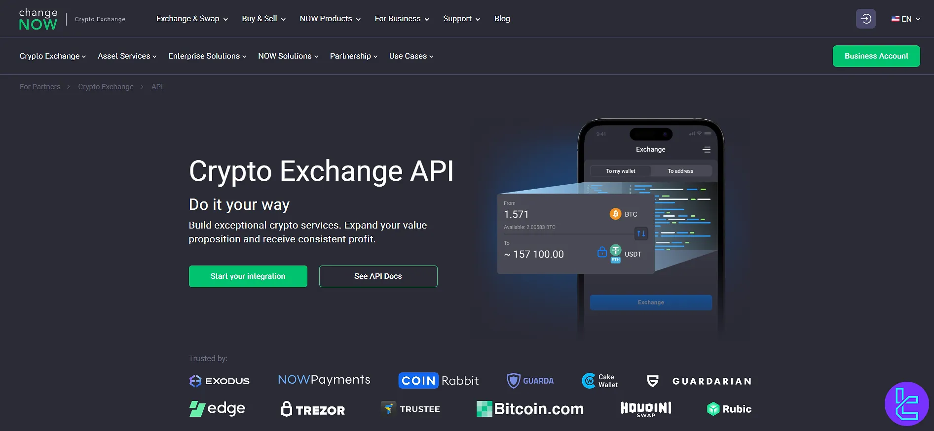 ChangeNow API access