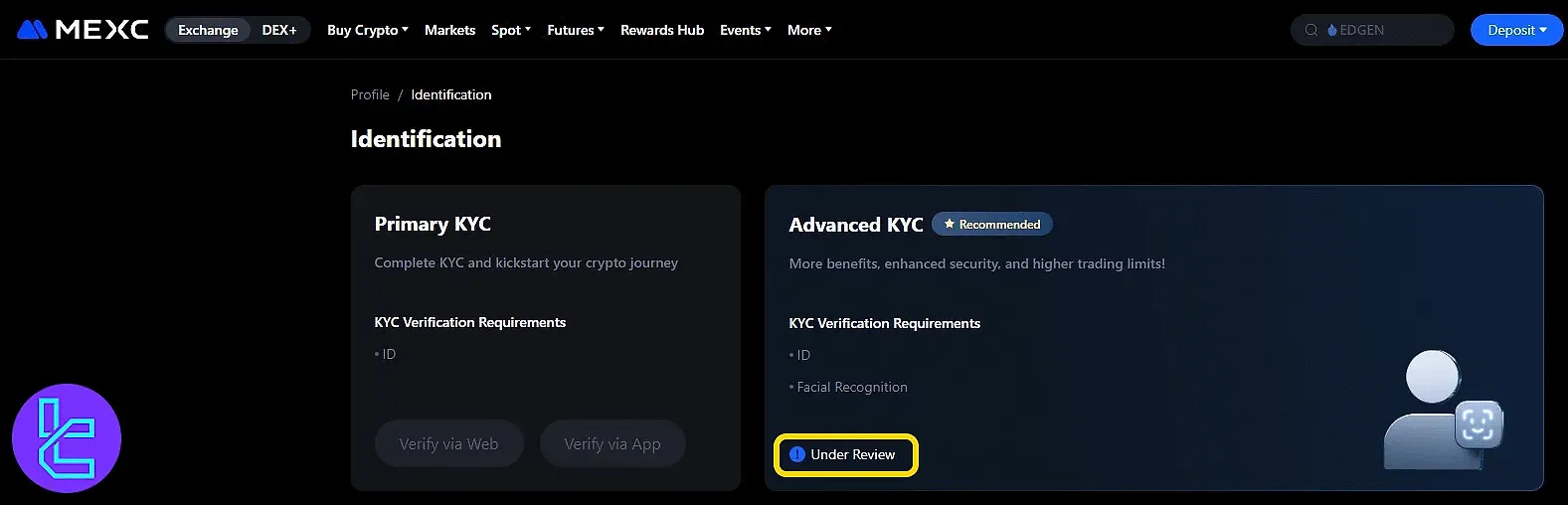 MEXC Verification Status