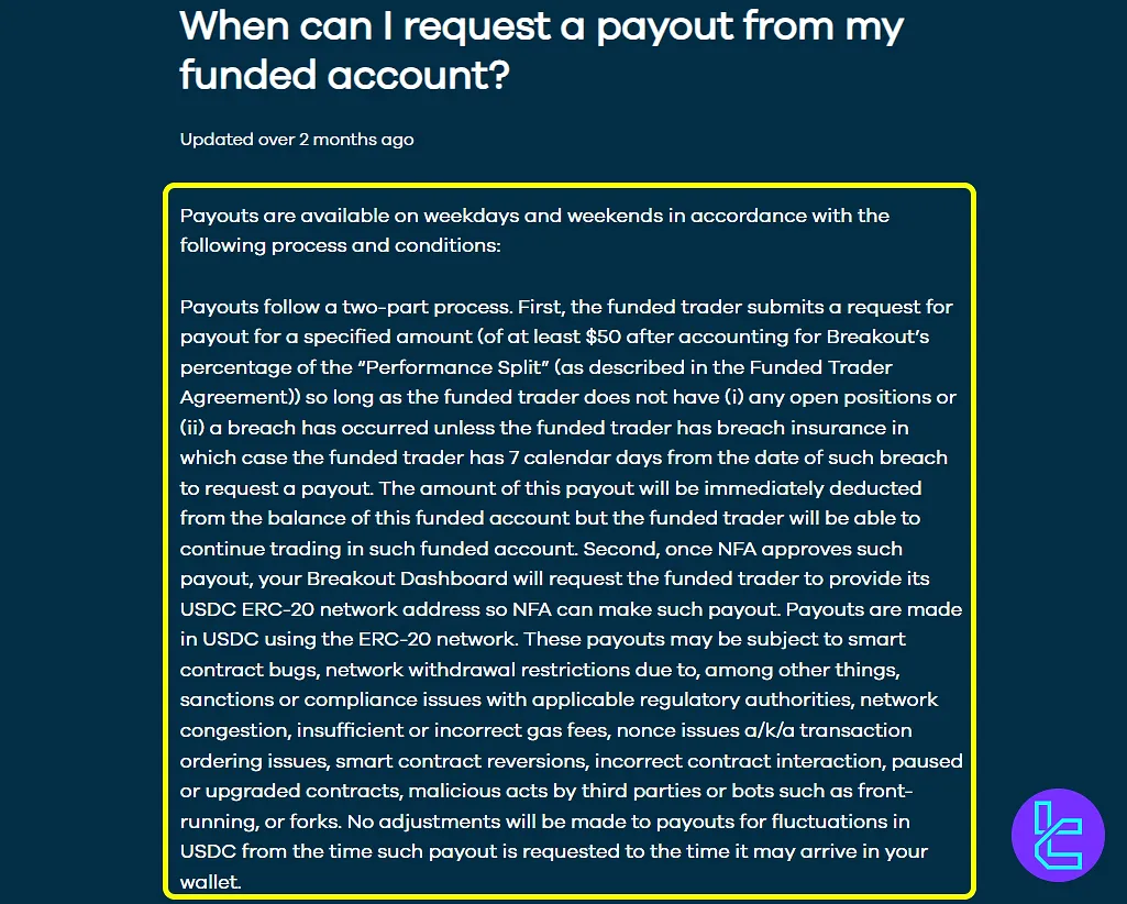 Breakout payouts