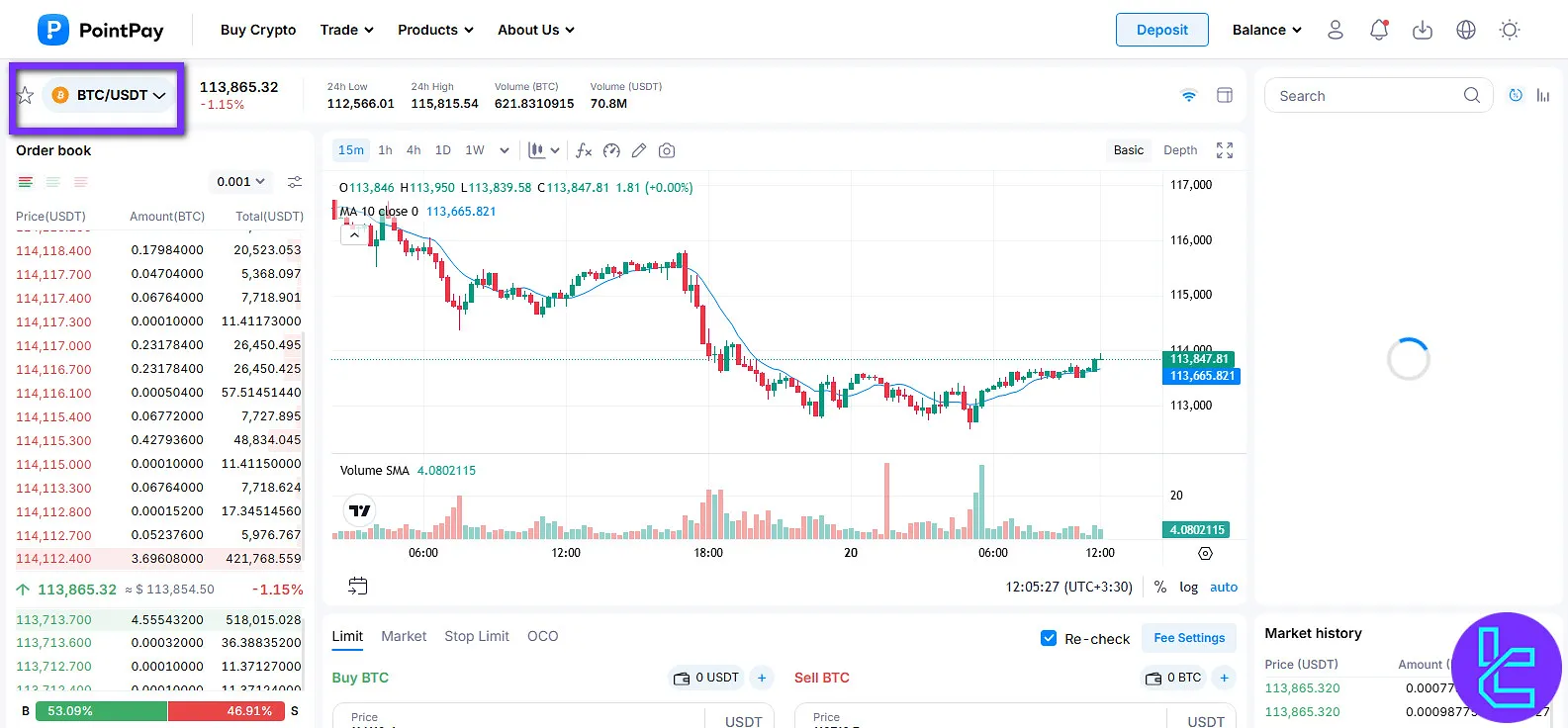 PointPay trading pair