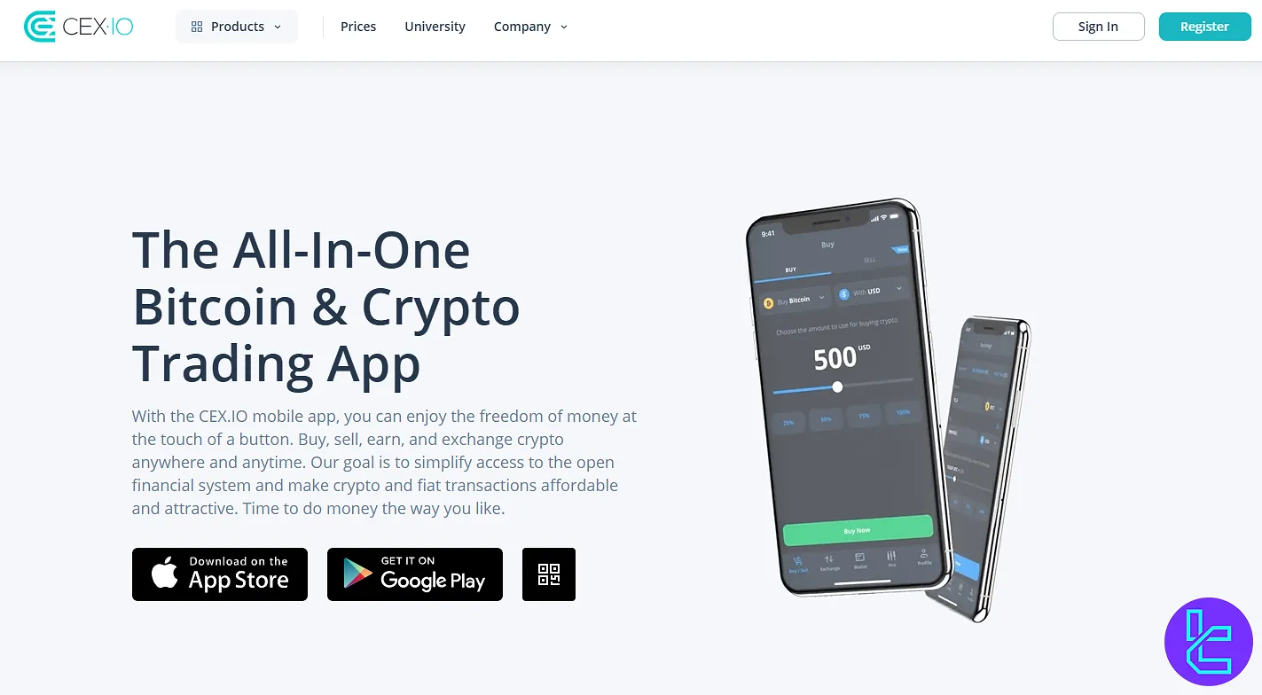 CEX.IO mobile application