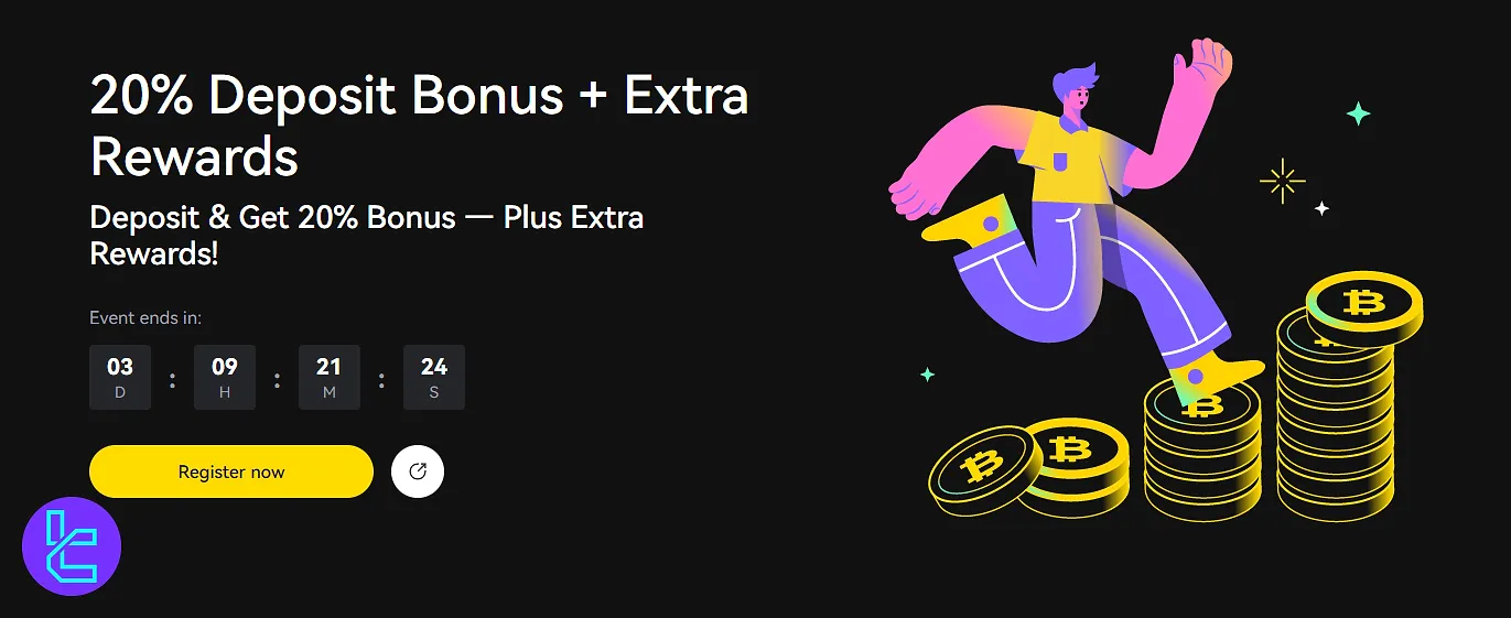 LBank 20% deposit