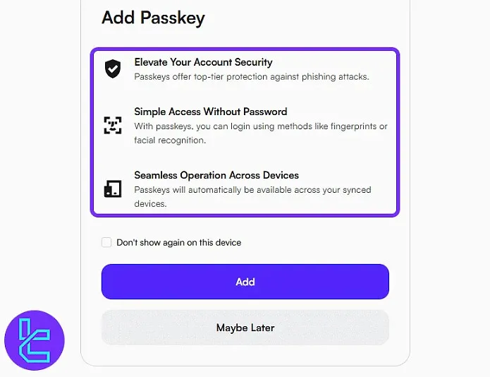 CoinW Passkey