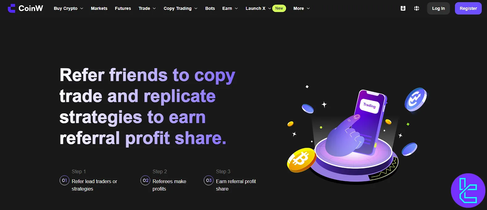 CoinW referral bonus