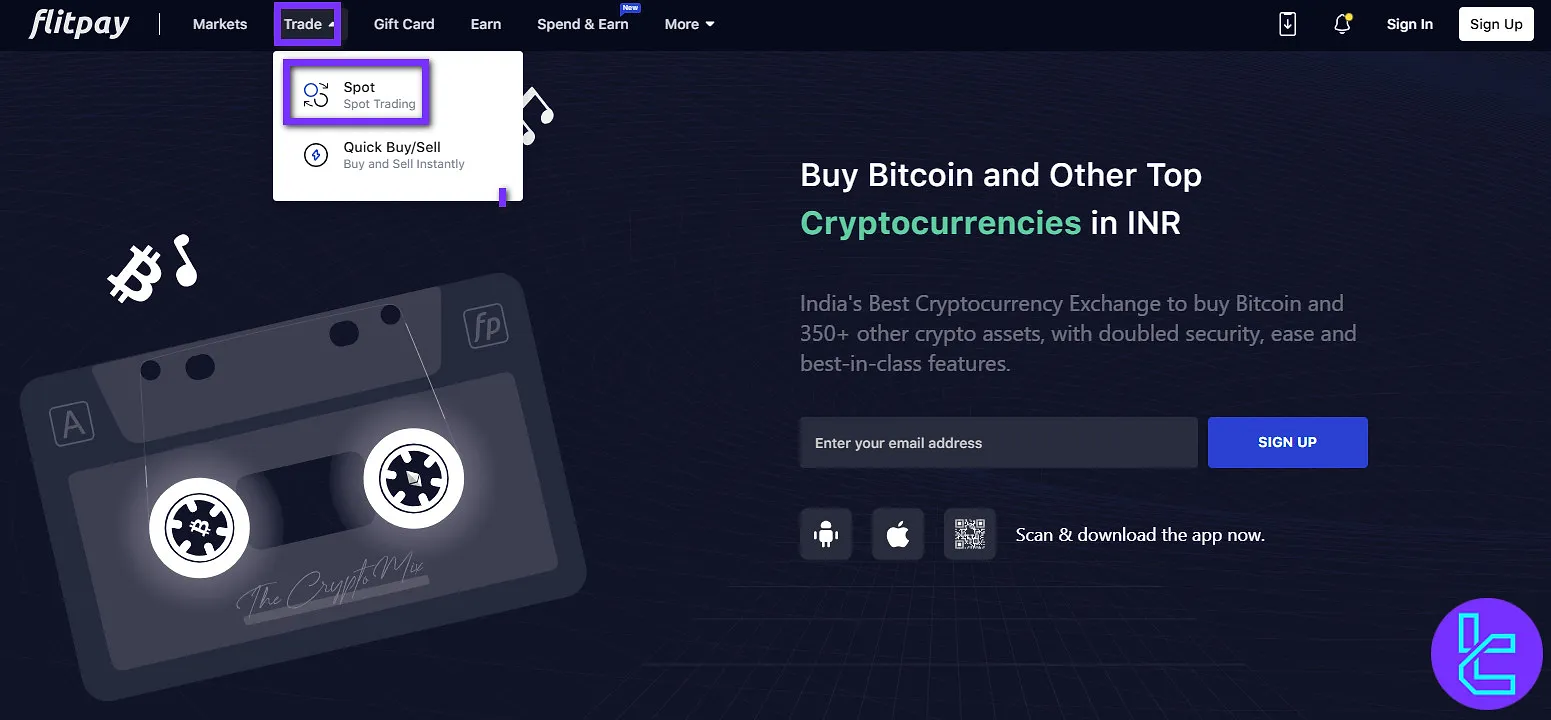 Flitpay spot trading