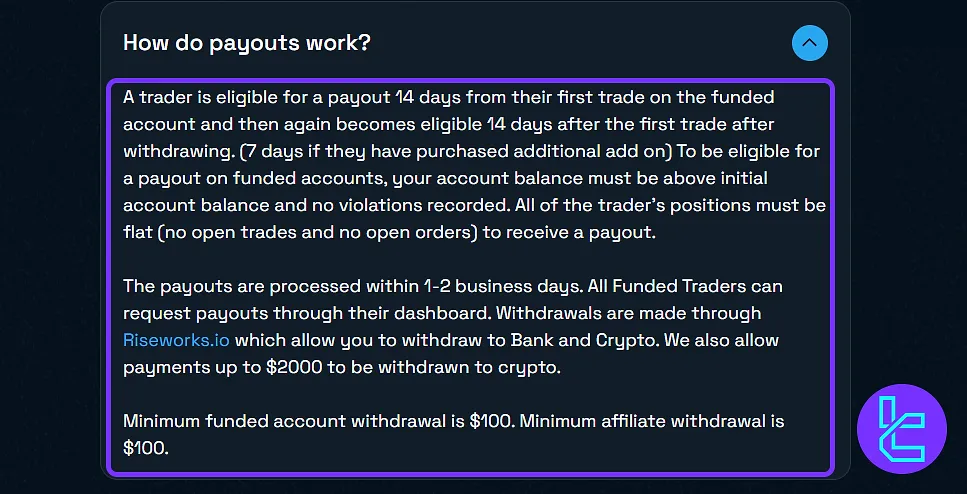 Blue Guardian payouts