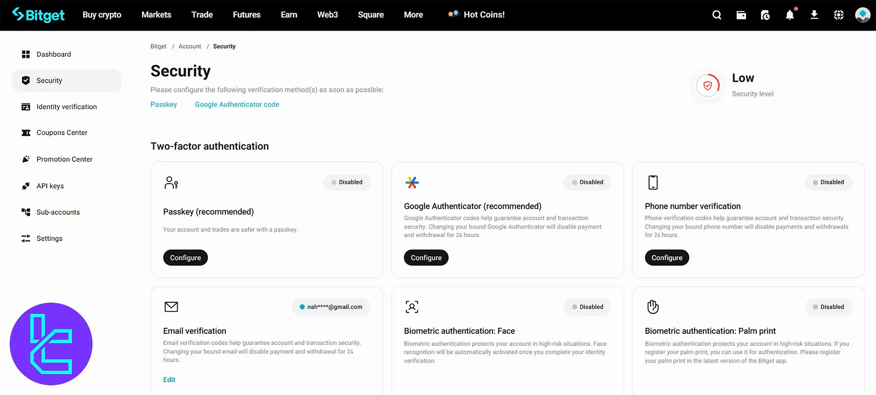 Bitget Security Center