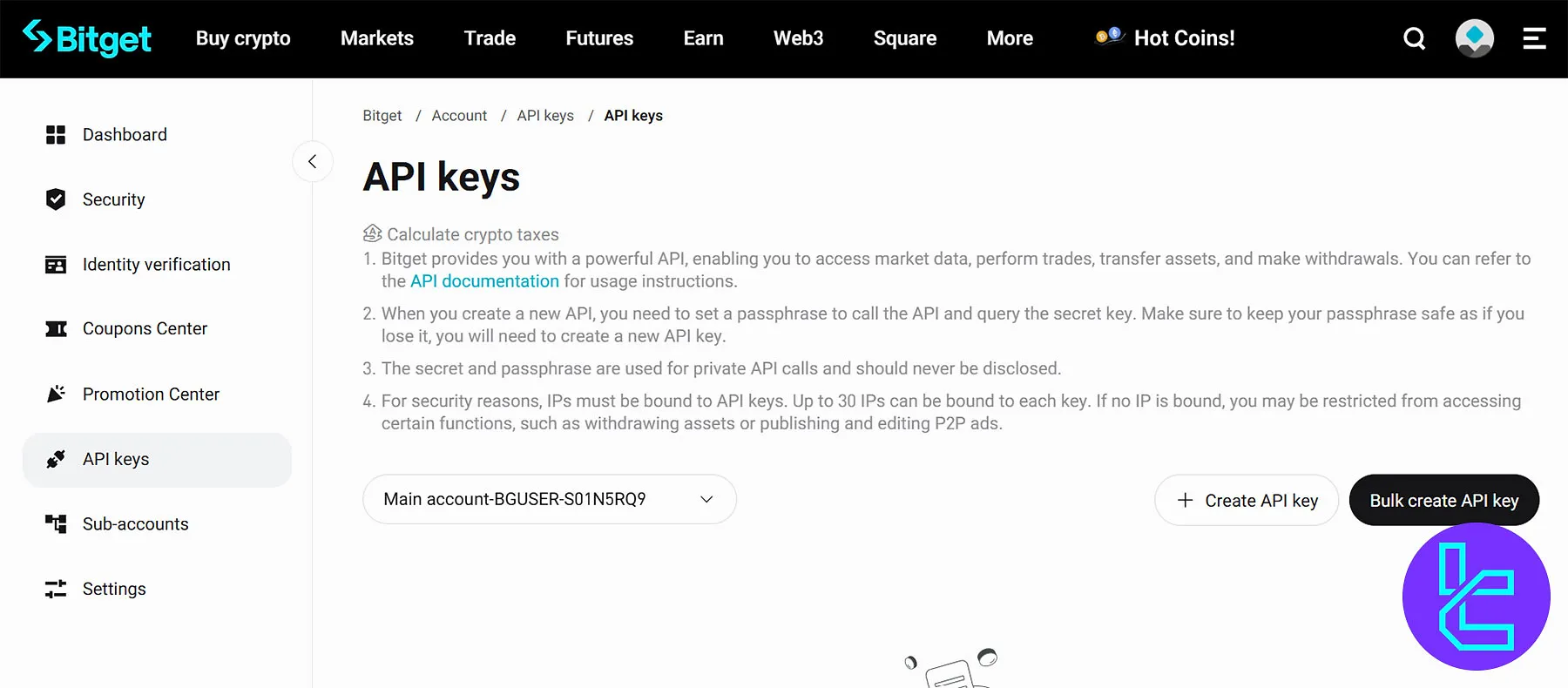 Bitget API Keys