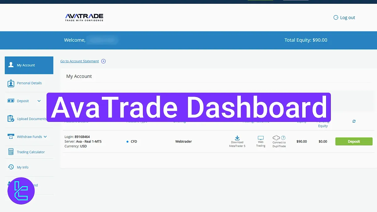 AvaTrade Dashboard 2025 [Trading, Funding, Account Access, and More]