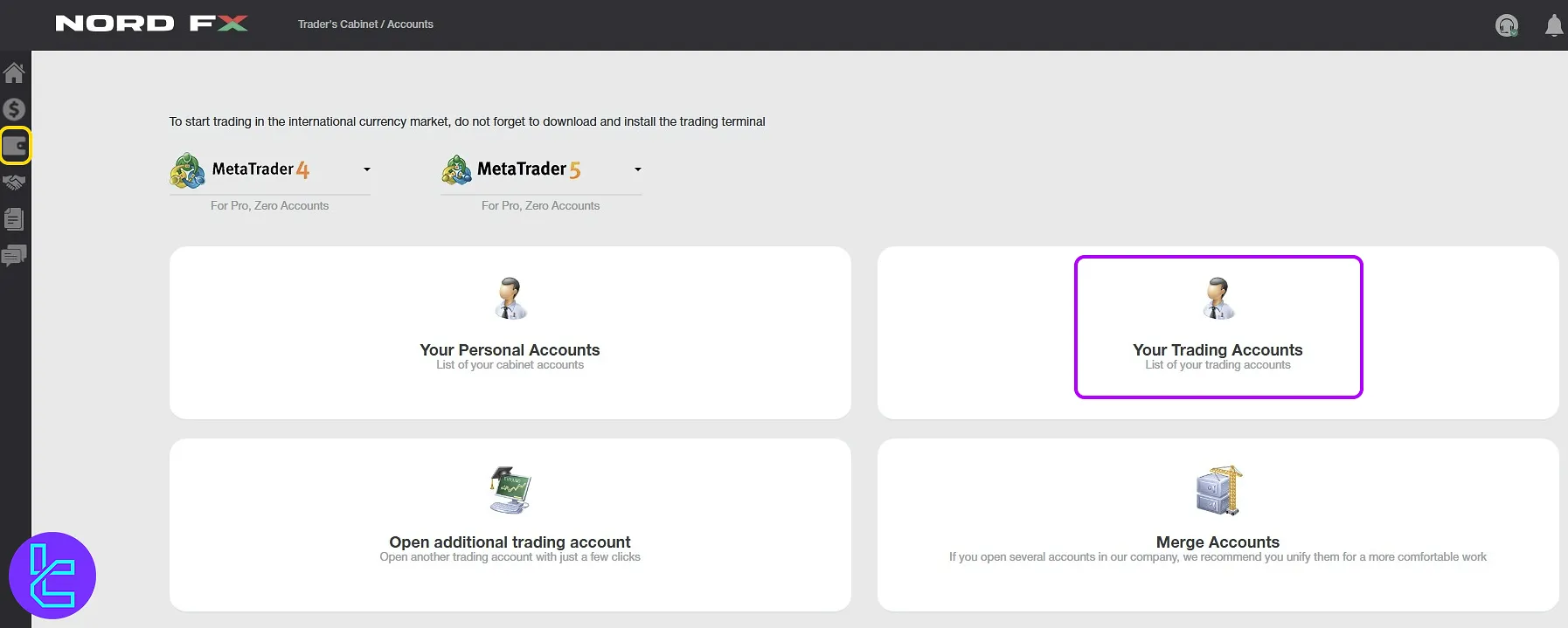 NordFX Tether ERC20 cash out account
