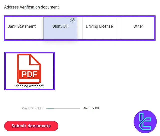 FXCess proof of address
