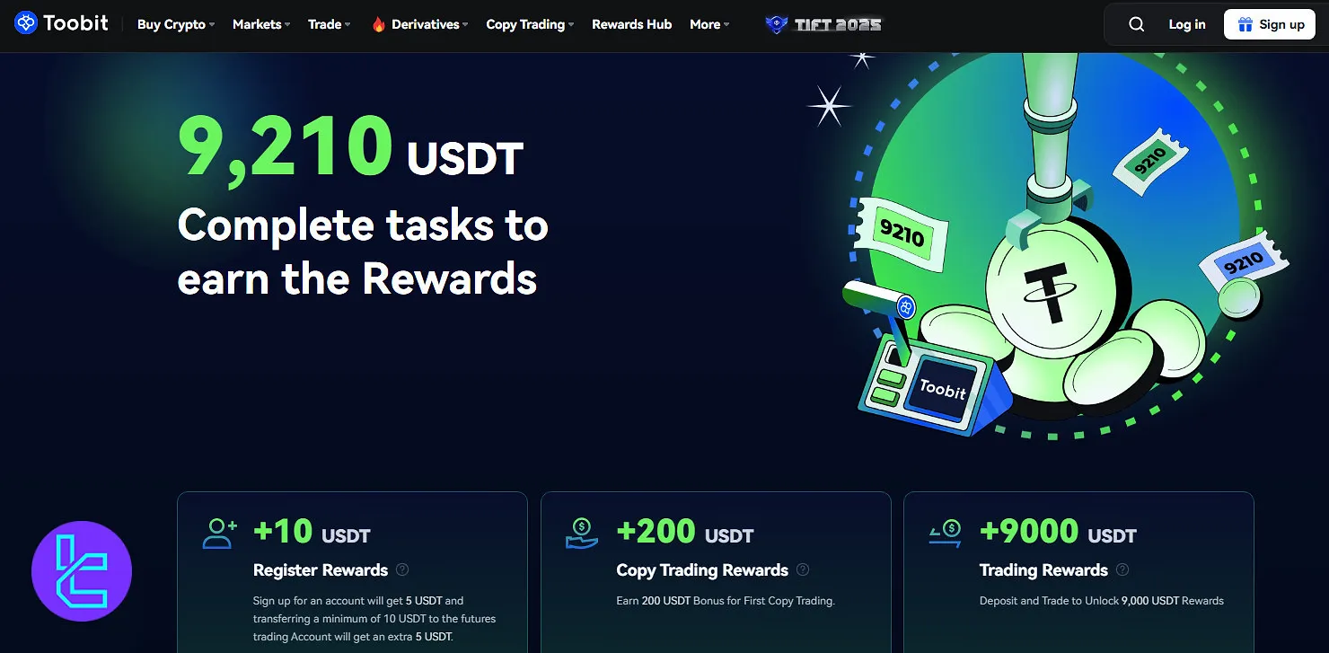 Toobit welcome tasks