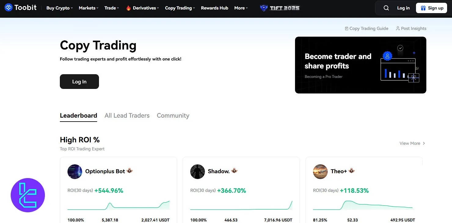 Toobit copy trading