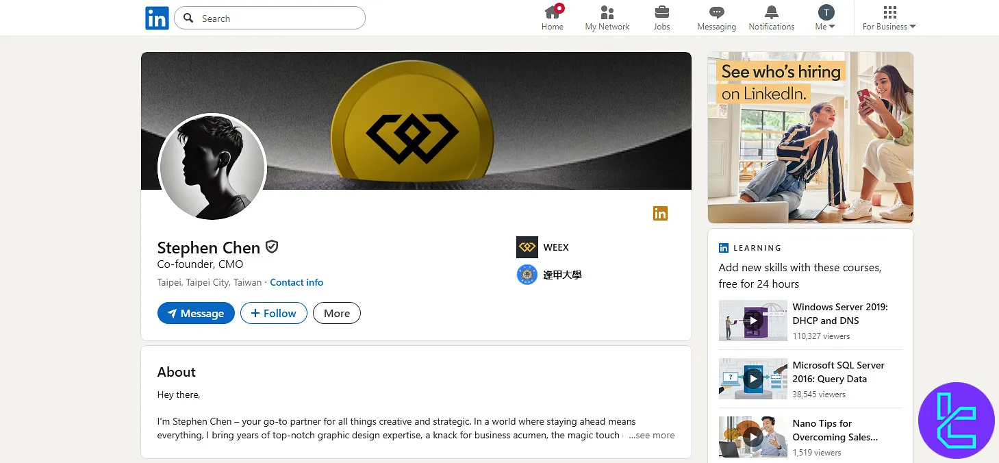 Weex Co-founder