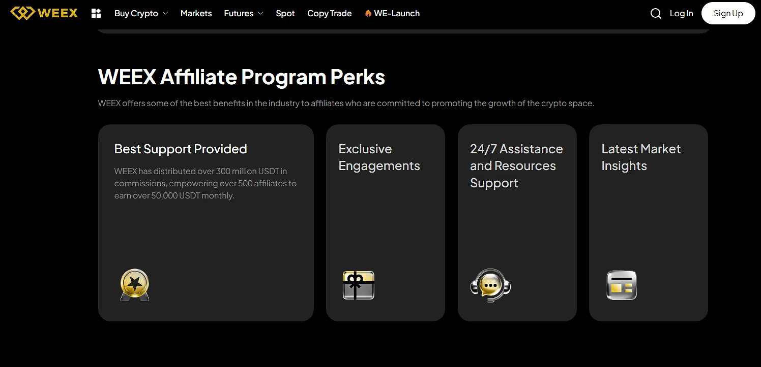 Weex referral program