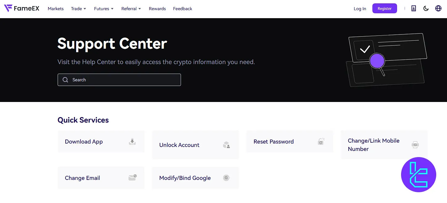 FameEX support center