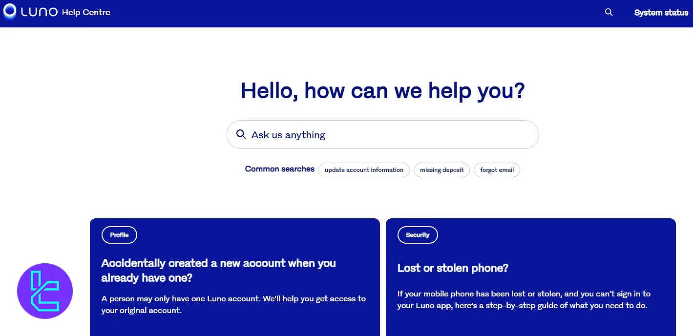 Luno help center