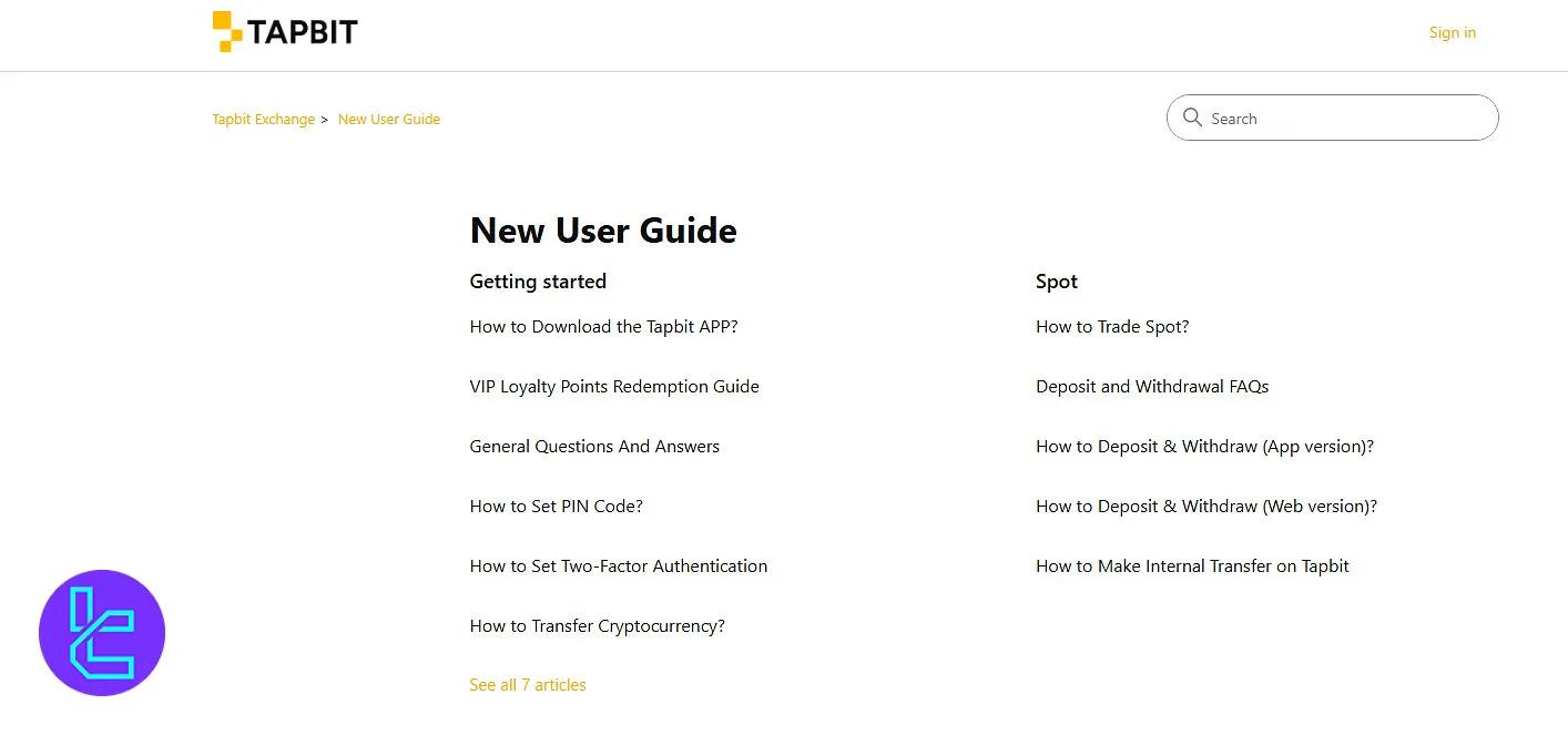 Tapbit user guide