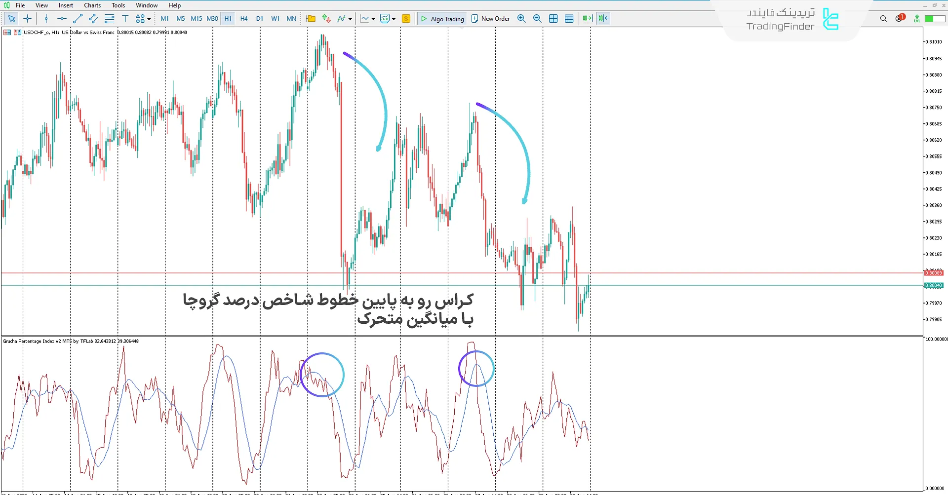 دانلود اندیکاتور شاخص درصد گروچا (Grucha Percentage Index) در متاتریدر 5 2