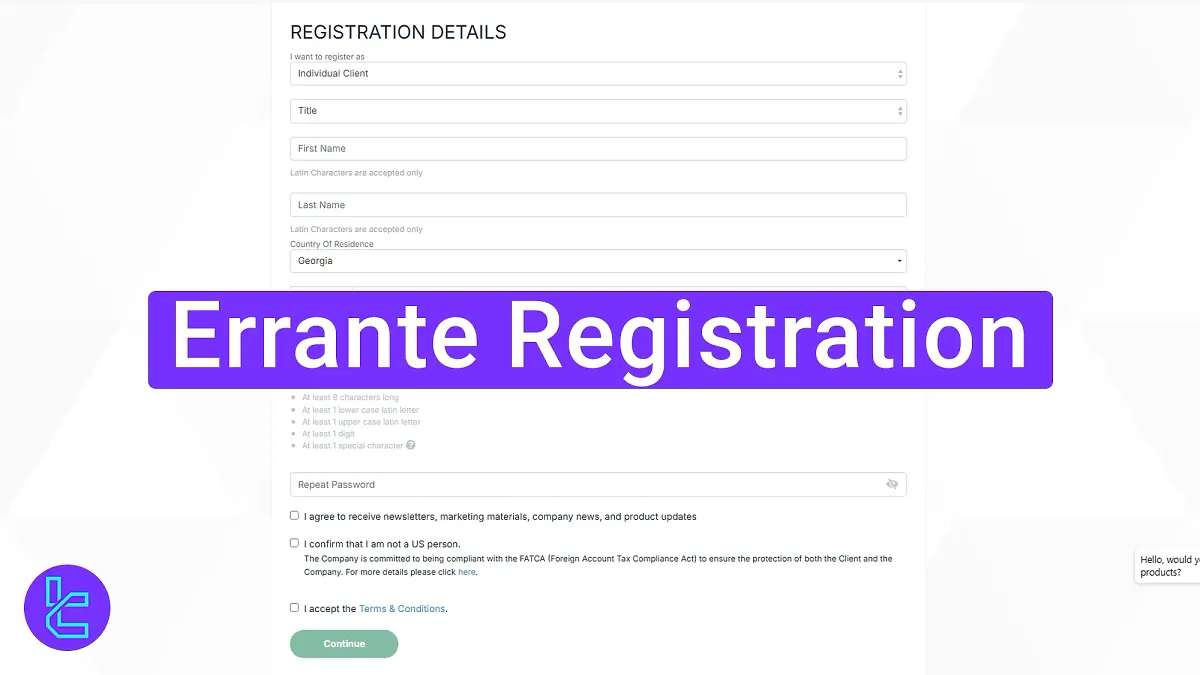 Errante Registration 2025 [3-Step Procedure with Email Verification]
