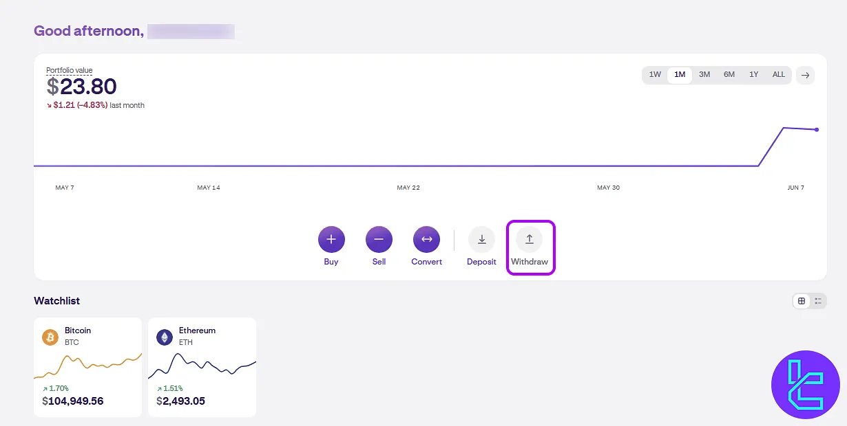 Kraken TRC20 payout dashboard