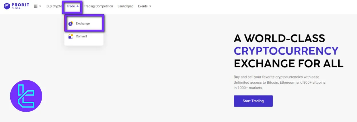 ProBit enter trade
