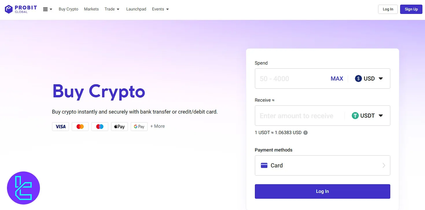 ProBit payment methods