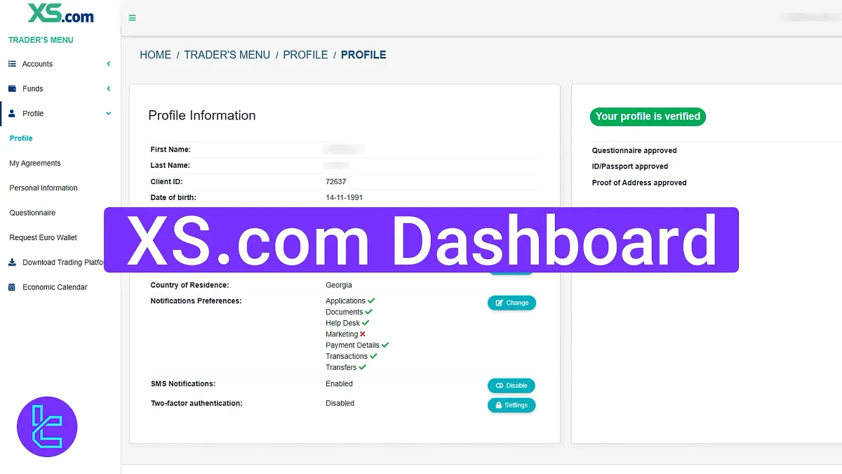 XS.com Dashboard 2025 [Profile, Accounts, Transactions, and More]