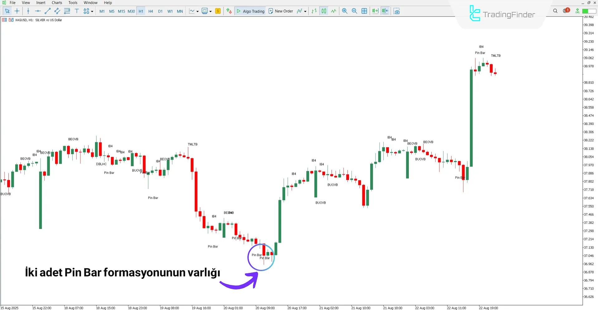 James16 Patterns Göstergesi MT5 için İndir – Ücretsiz – [TradingFinder] 1