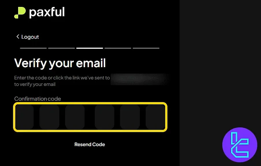 Paxful email confirmation
