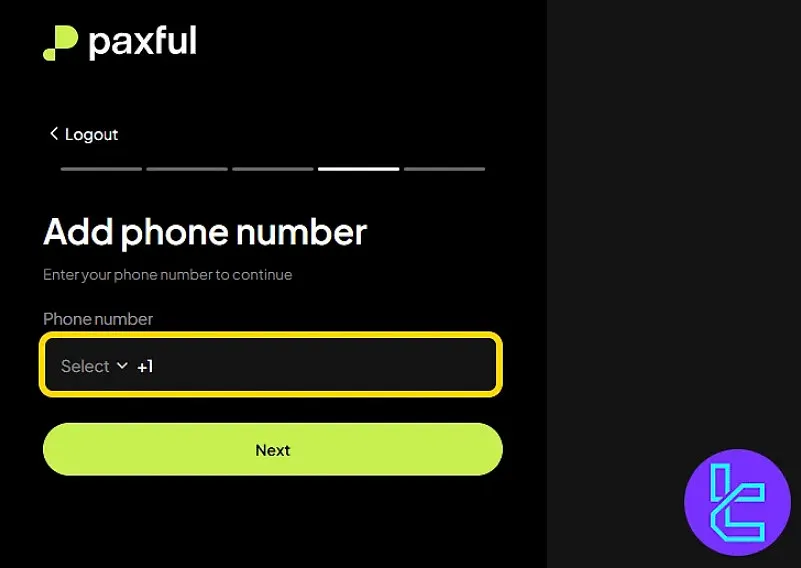 Paxful confirm phone number