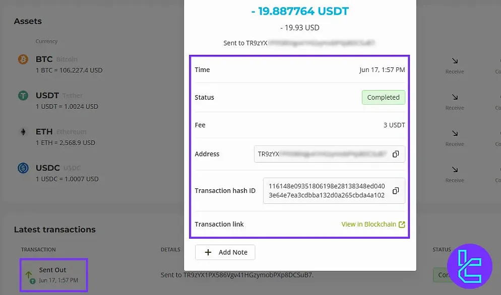 Paxful payout confirmation