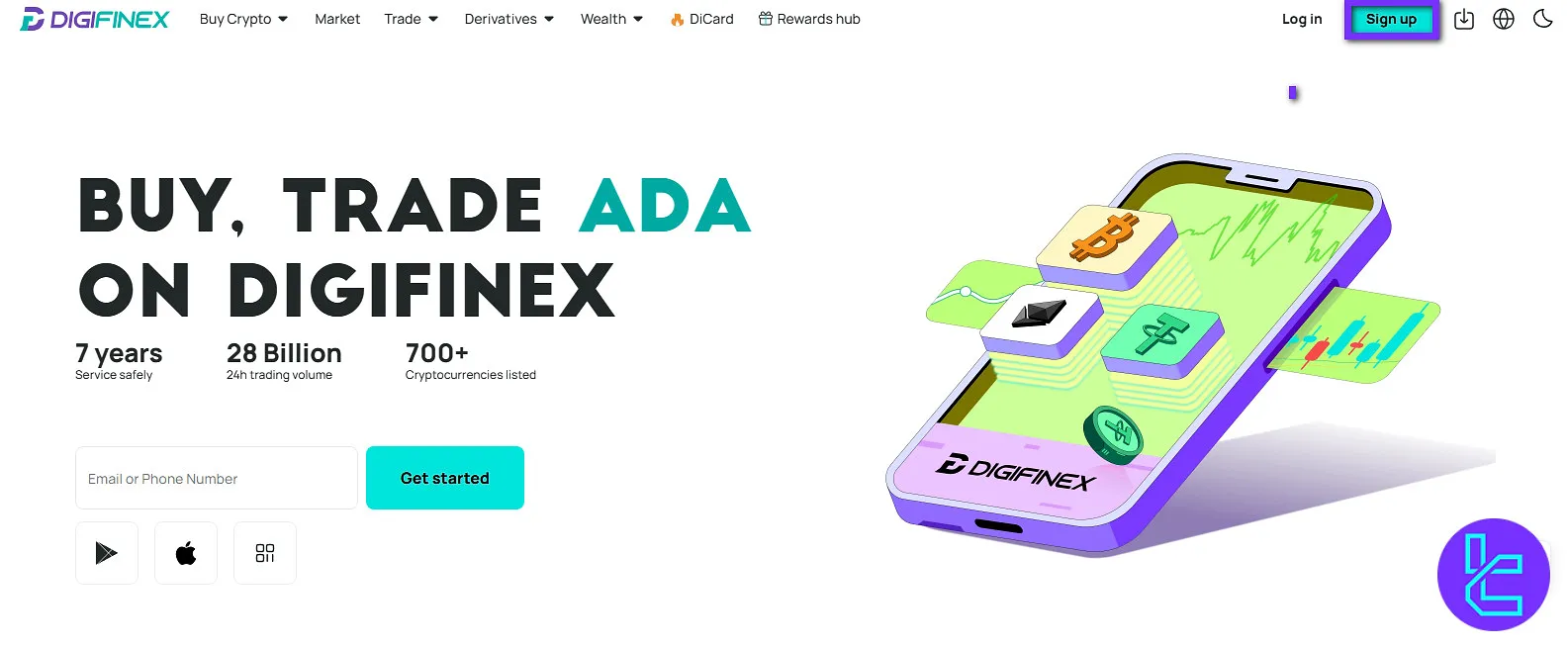 DigiFinex sign up