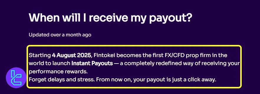 Fintokei payouts