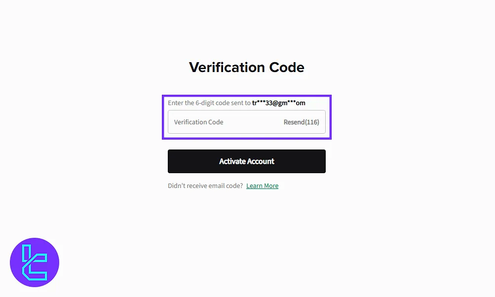Poloniex email verification to complete the signup
