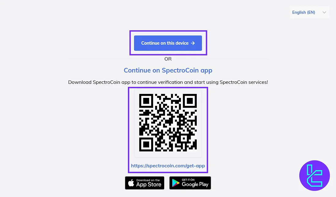 SpectroCoin KYC on Mobile