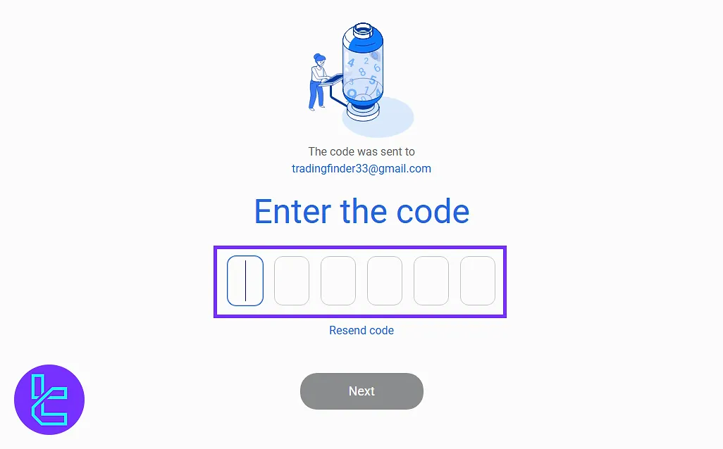Email confirmation in the Coinmama signup