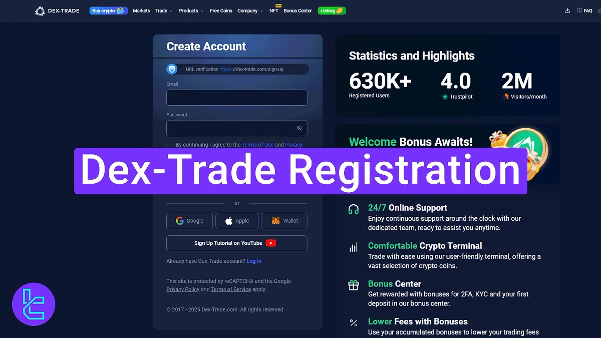 Dex-Trade Registration 2025 [3-Step Dashboard Access]