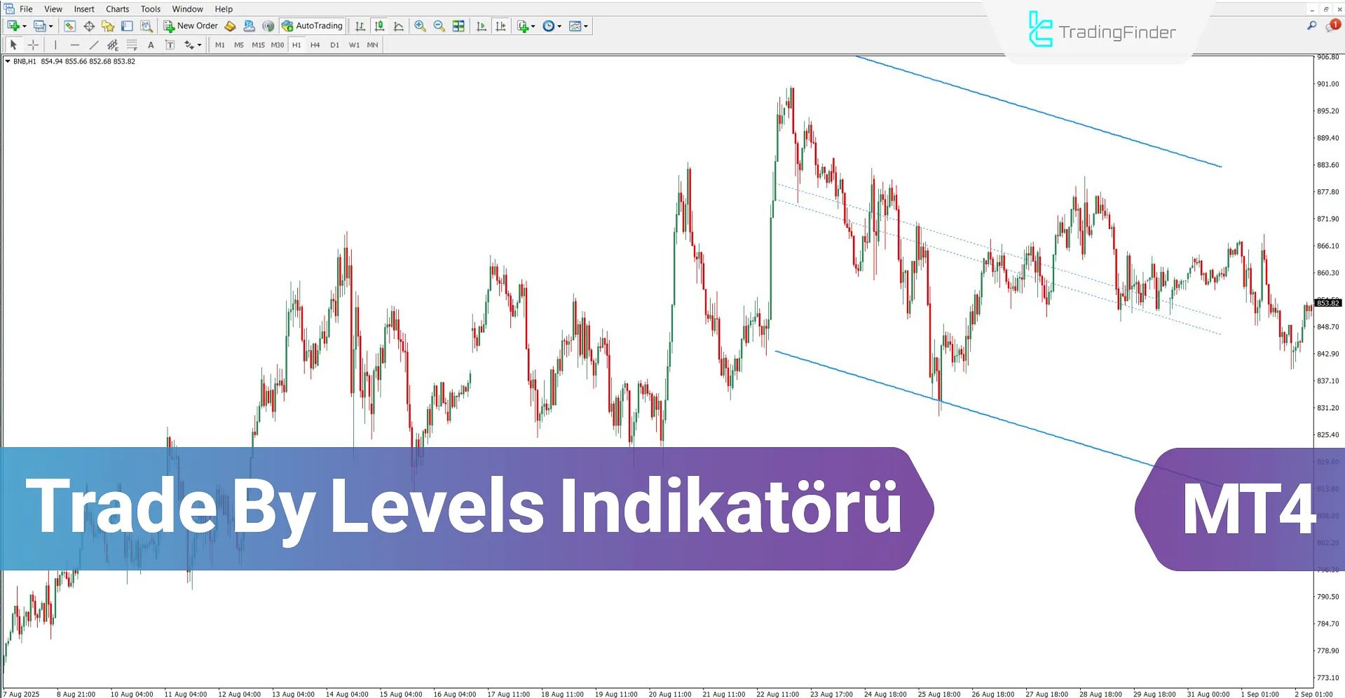 Trade By Levels Göstergesi MT4 için indir – Ücretsiz – [TradingFinder]