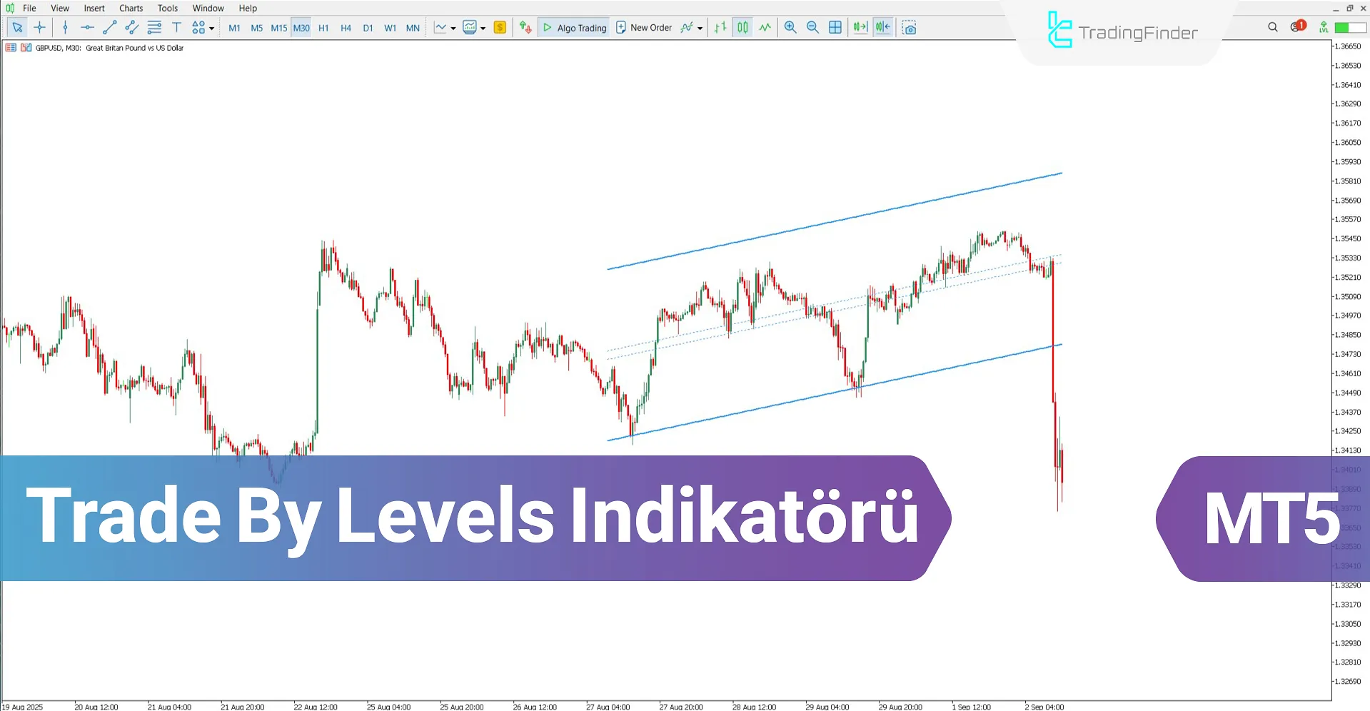 Trade By Levels Göstergesi MT5 için indir – Ücretsiz – [TradingFinder]