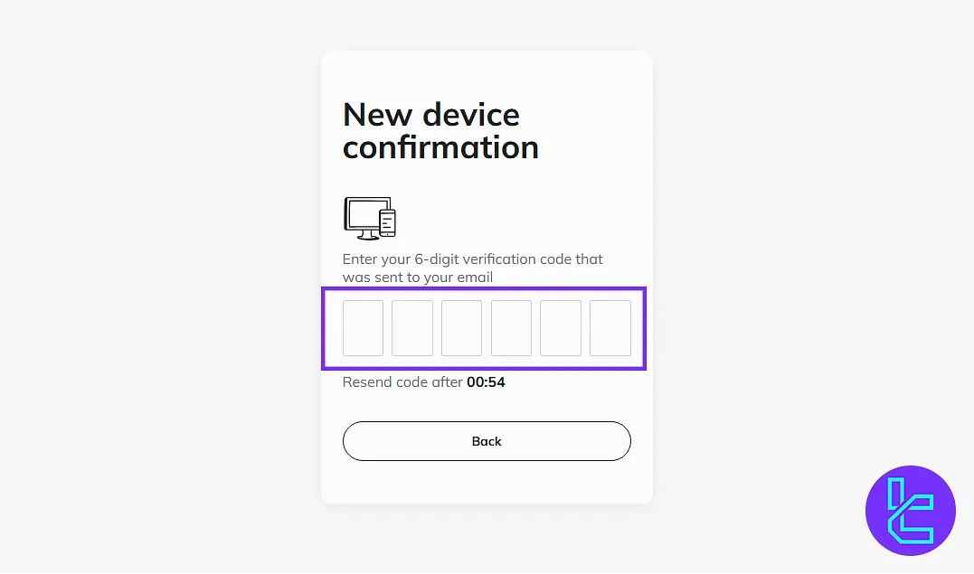 C-Patex login security code after registration