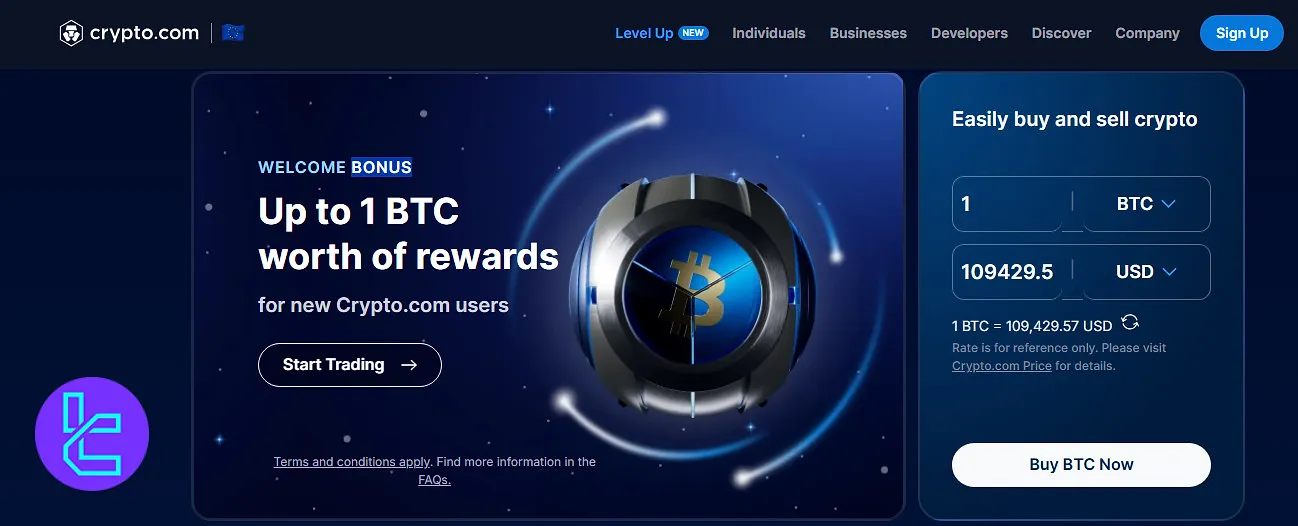 Crypto.com welcome bonus