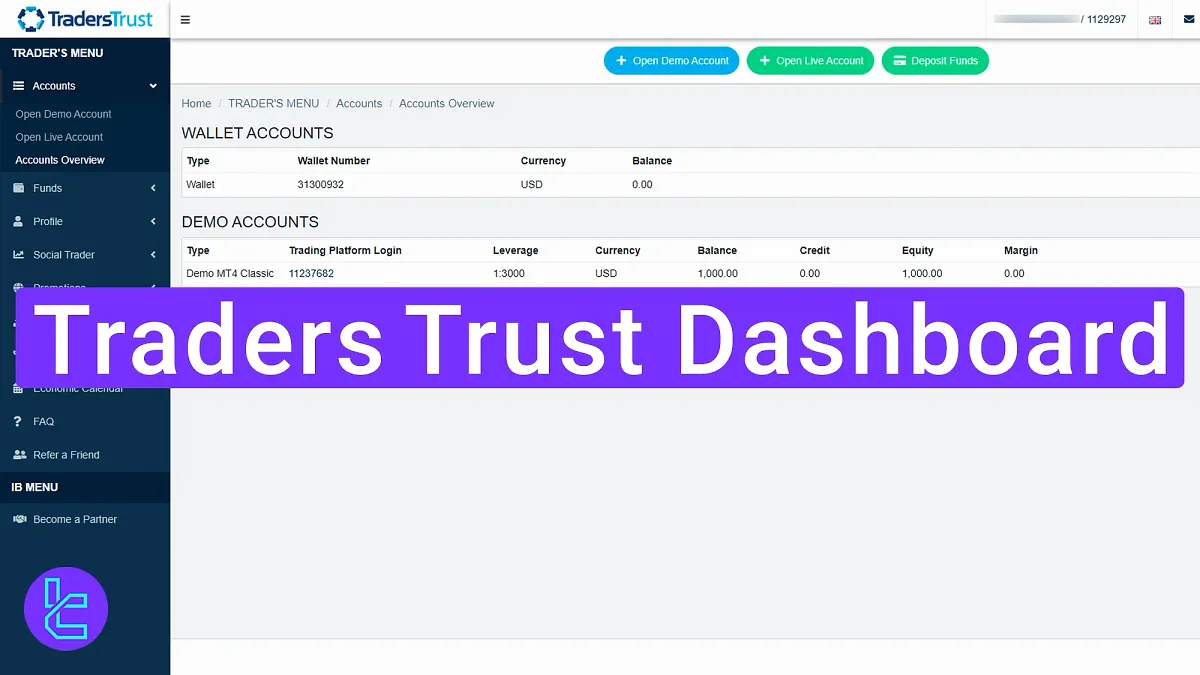 Traders Trust Dashboard 2025 [10 Essential Sections Tutorial] 