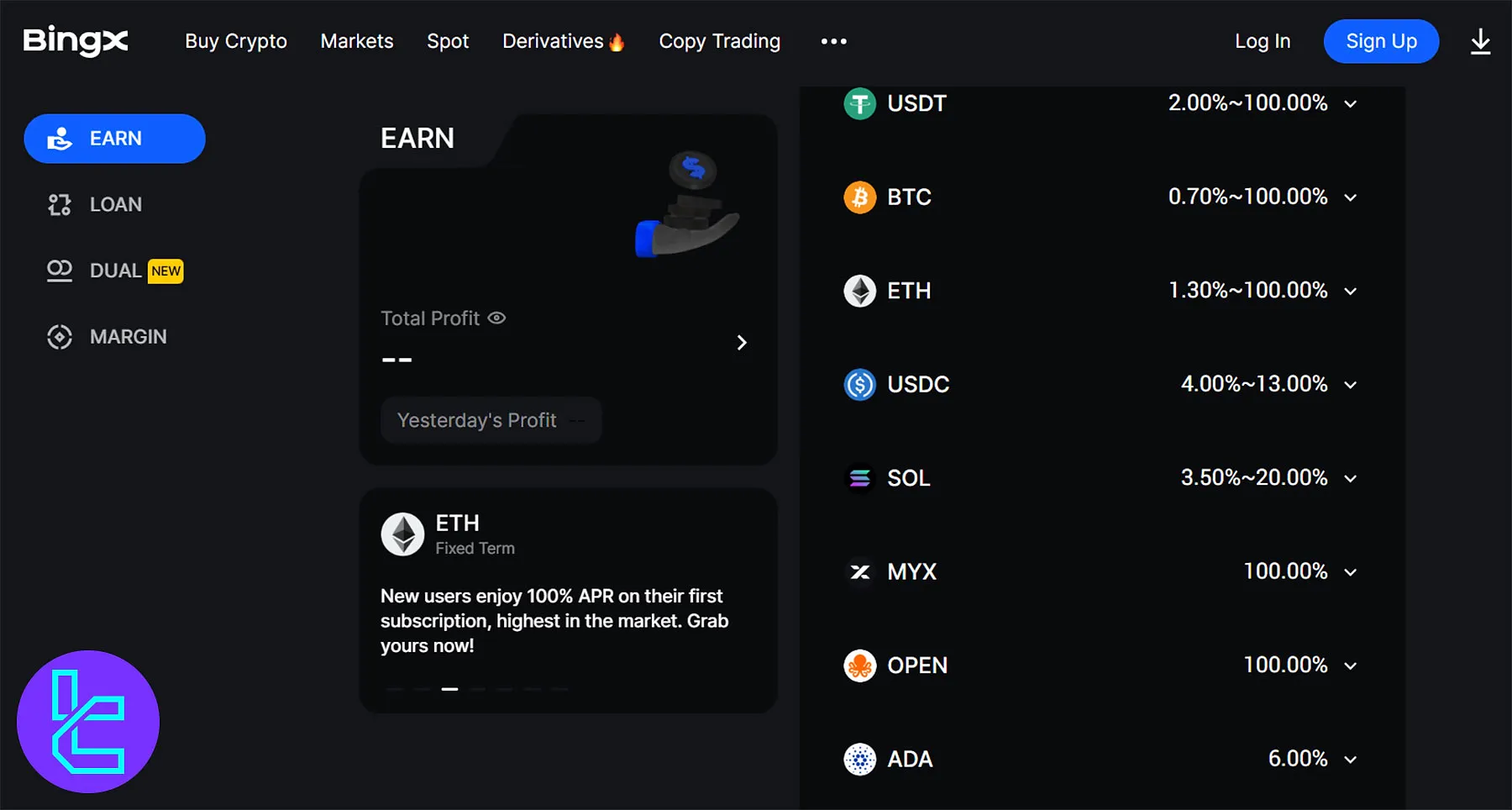 BingX Earn Service