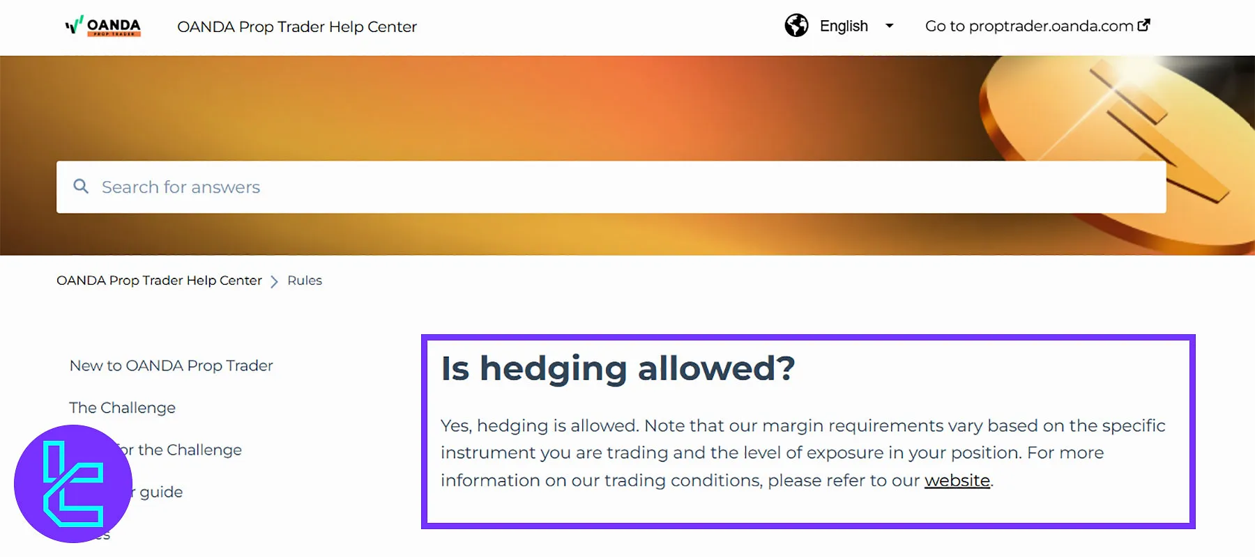 OANDA Prop Trader Rules for Hedging
