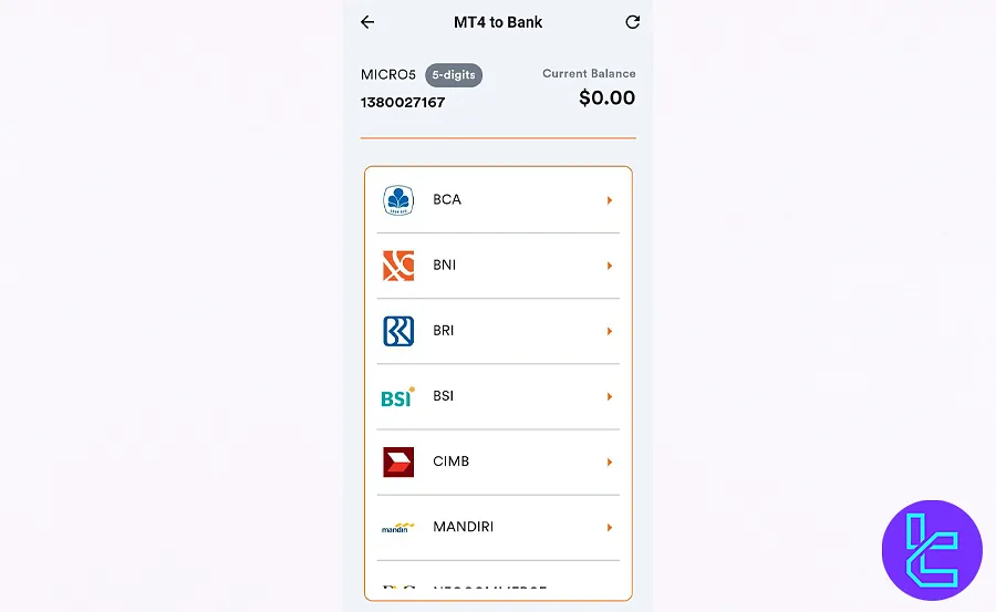 Bank Transfer in FIrewoodFX