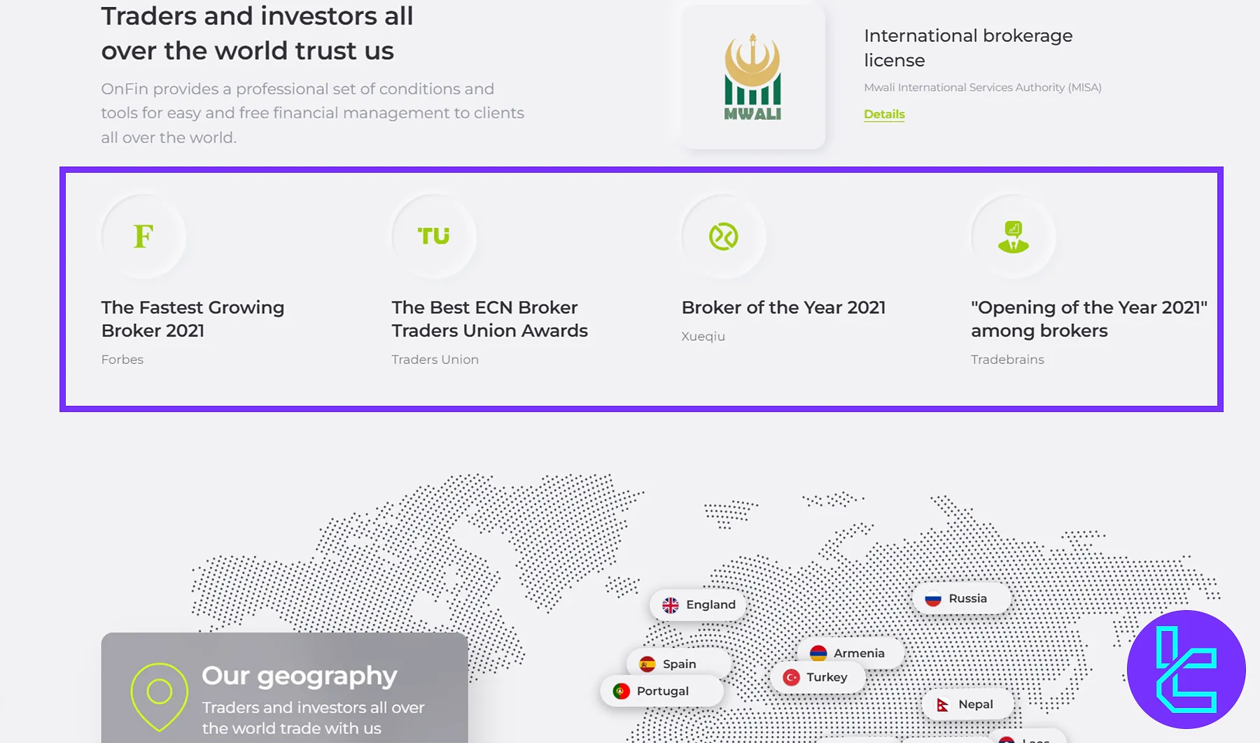 OnFin Broker Awards and Global Recognition