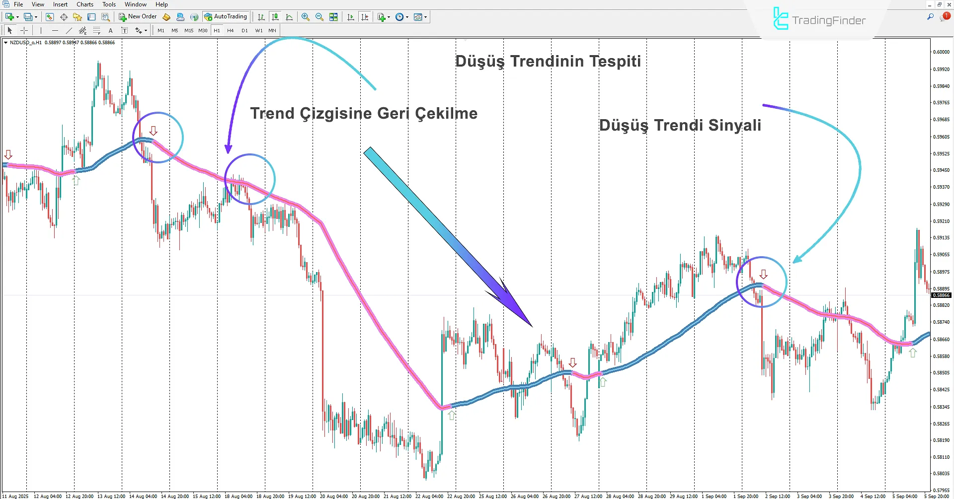 Trend Focus Göstergesi İndir MetaTrader 4'te  - TradingFinder 2