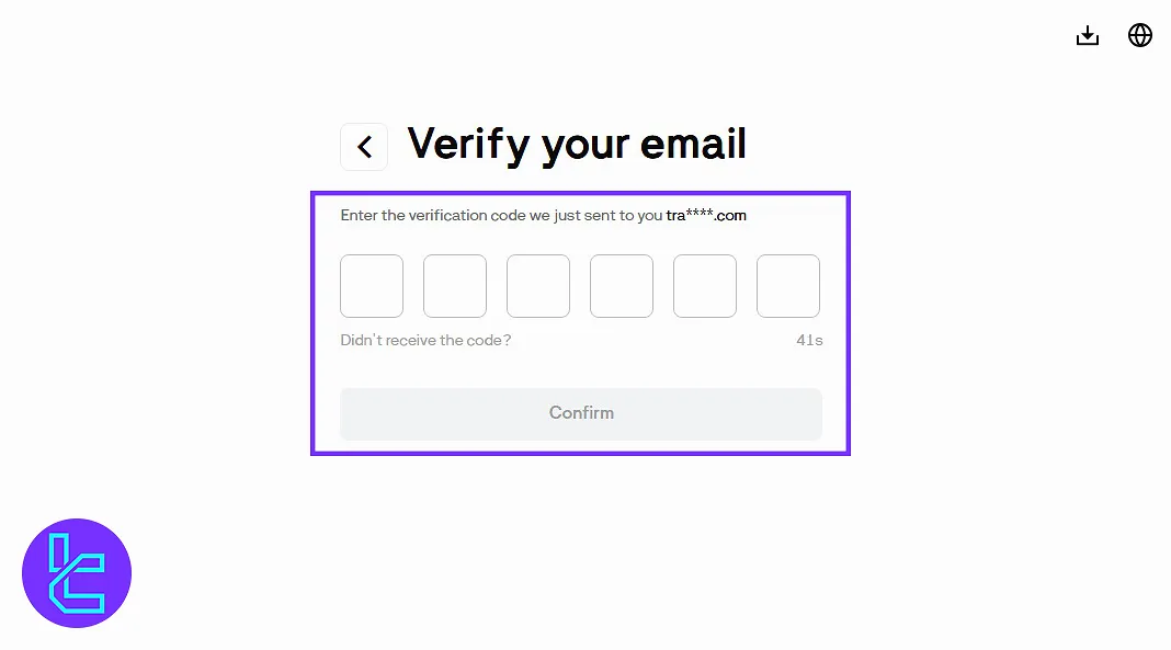 Email verification for BloFin registration